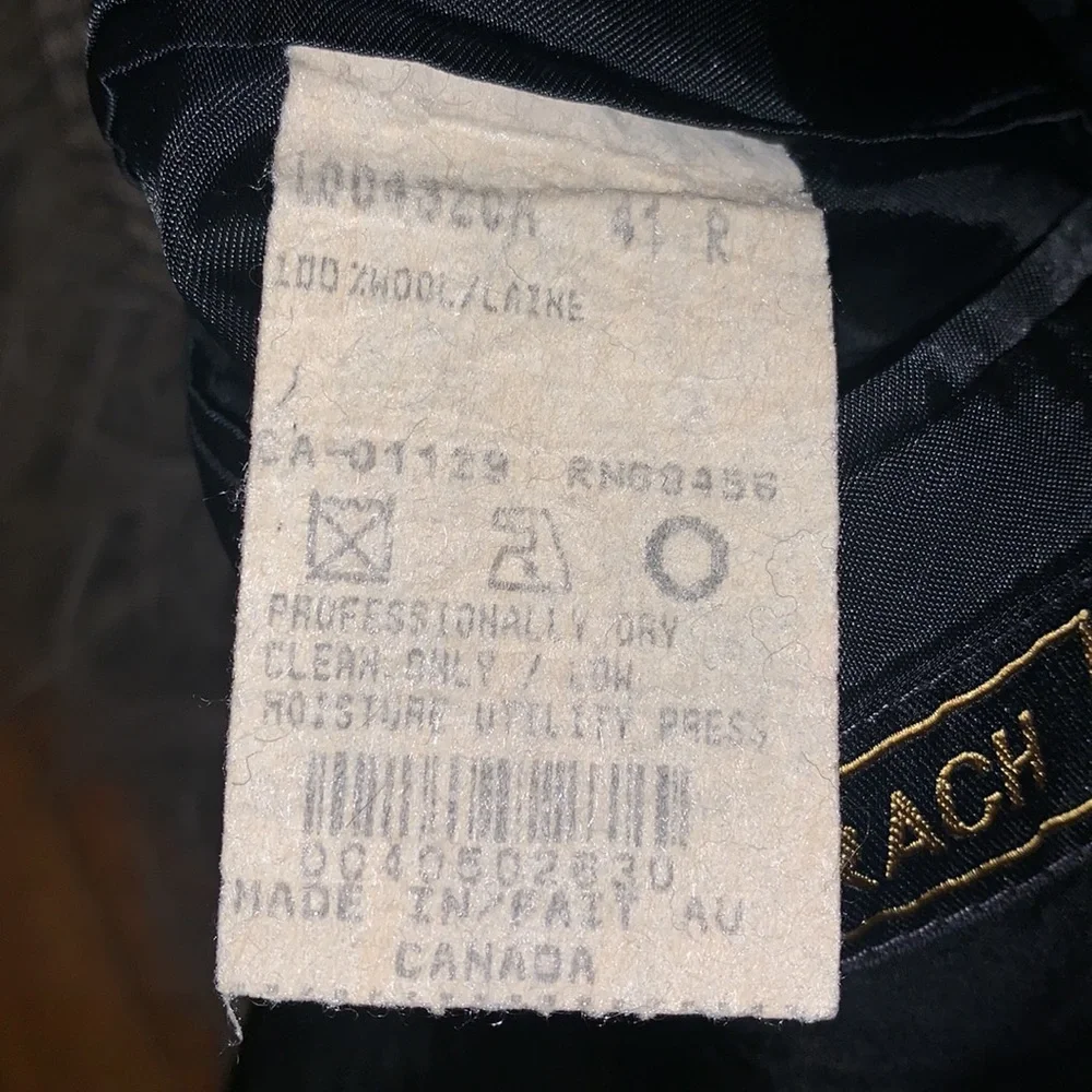 Vintage Bachrach Three Button Wool Sport Coat